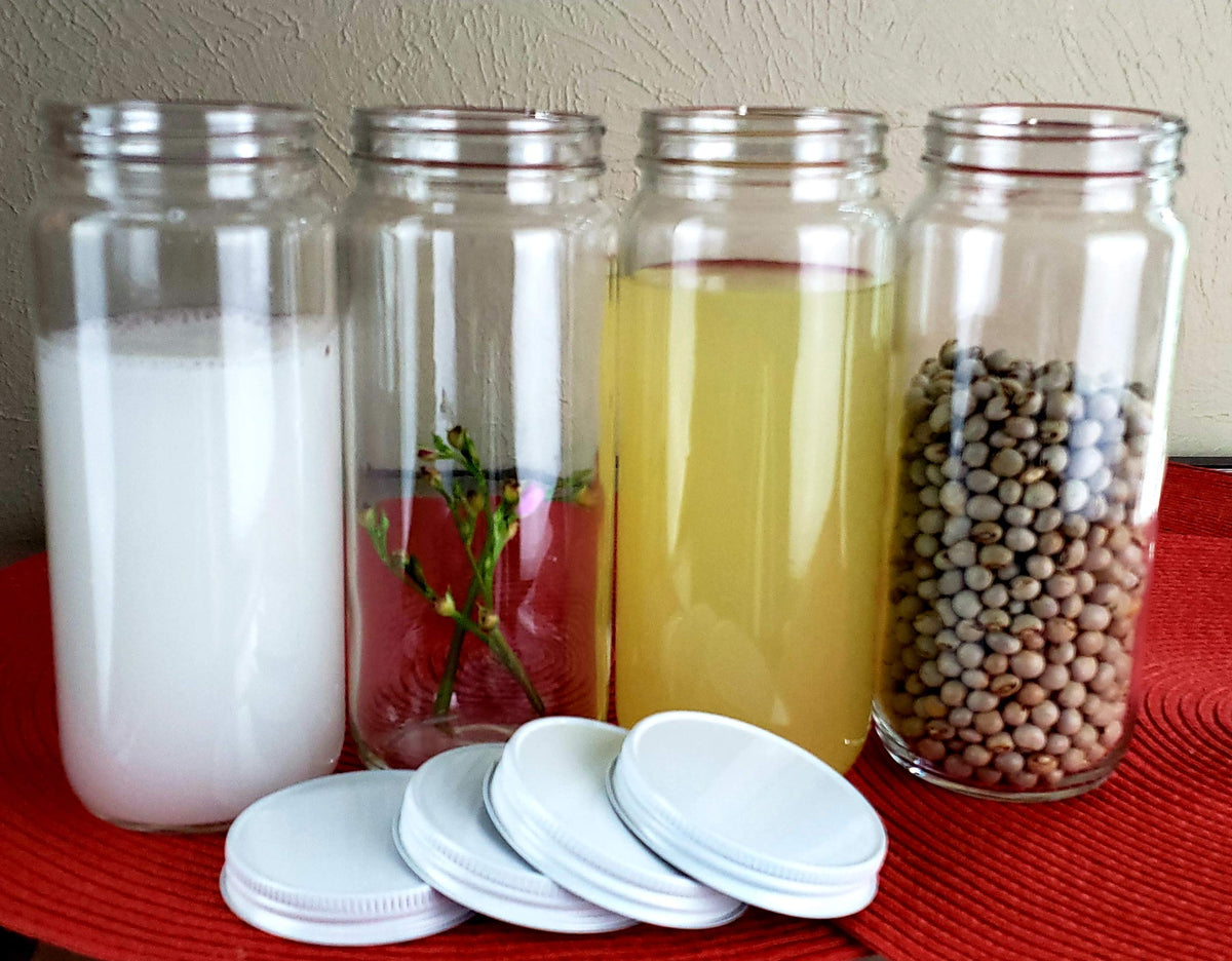 Wide Mouth Glass Bottle Jar 16 oz Y710984