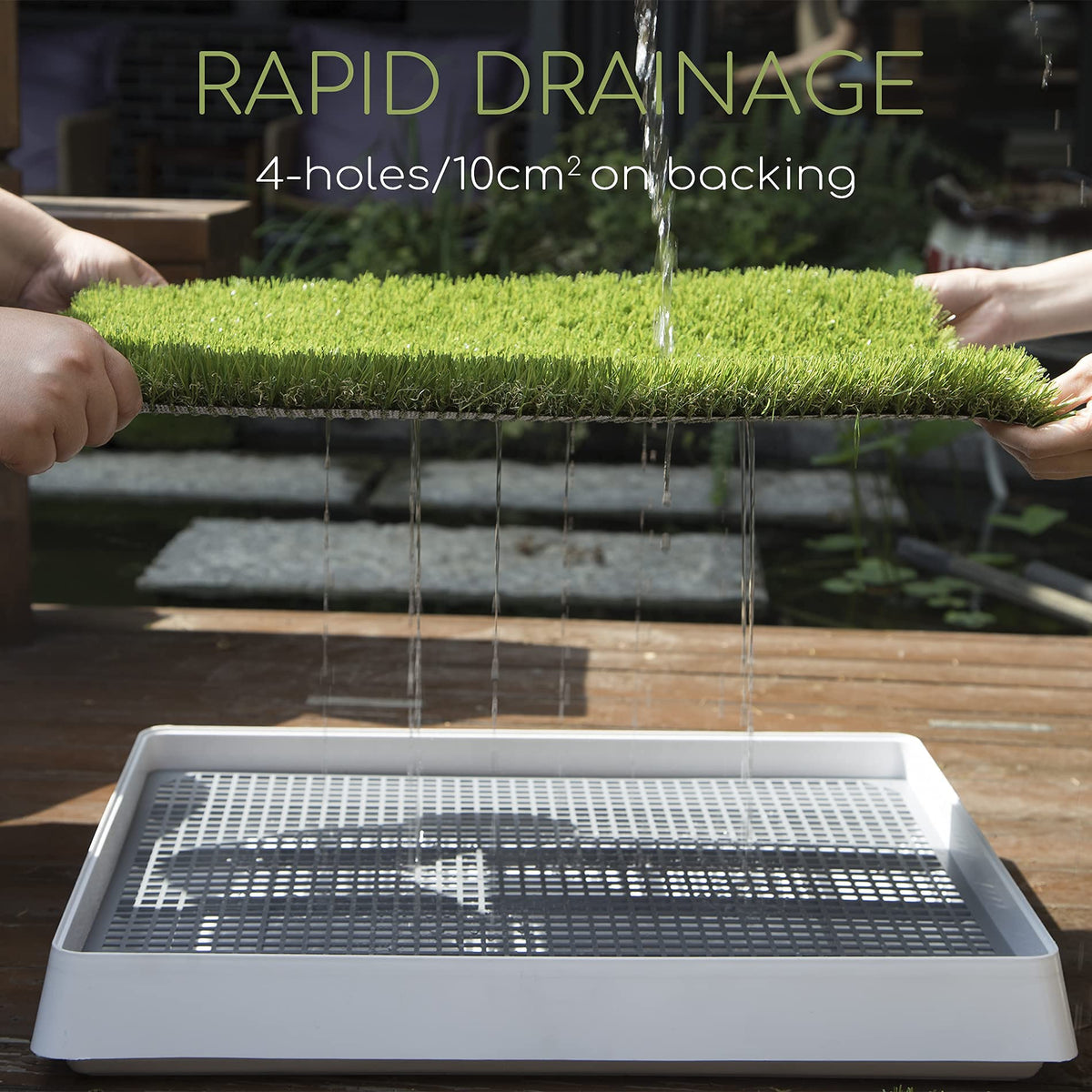 Dog Grass Pad with Tray Z10953