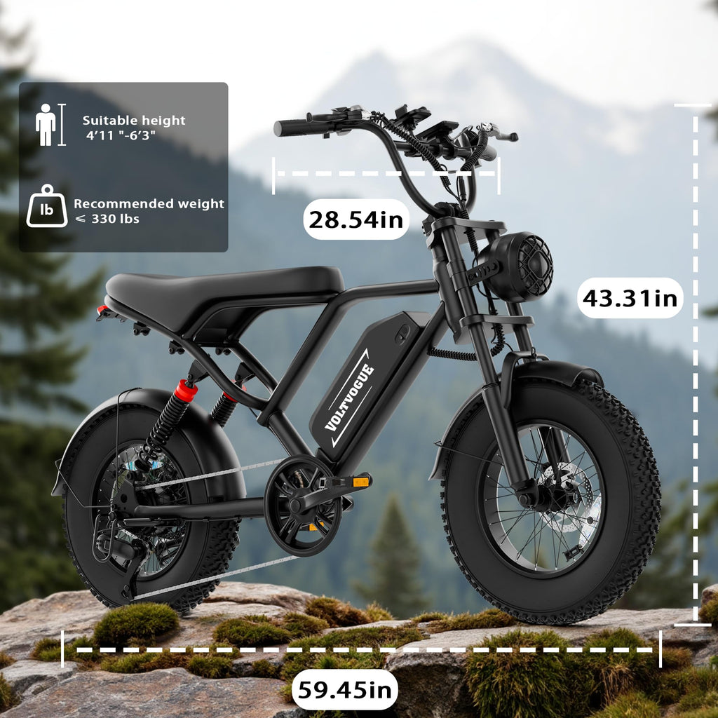 1500W Peak Motor Full Suspension Electric eBike Q626
