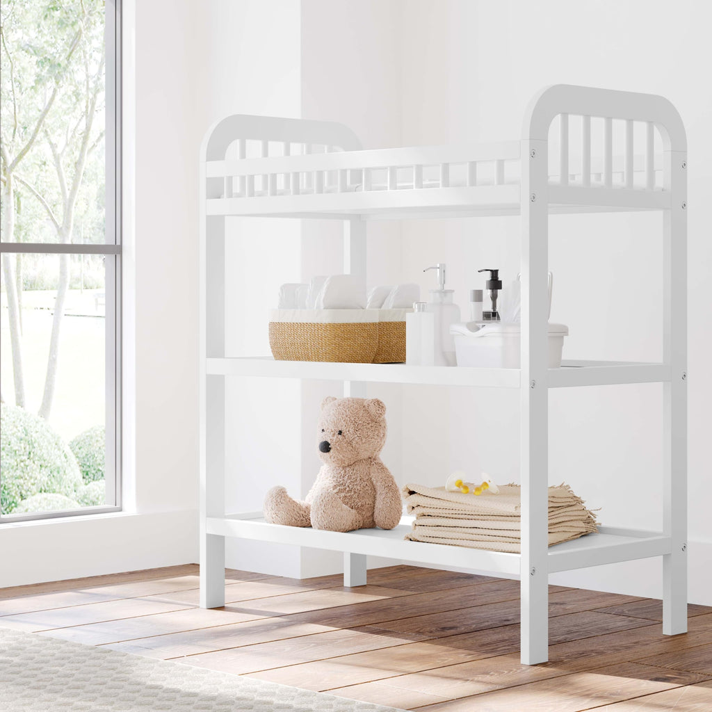 White Changing Table with Changing Pad B11938