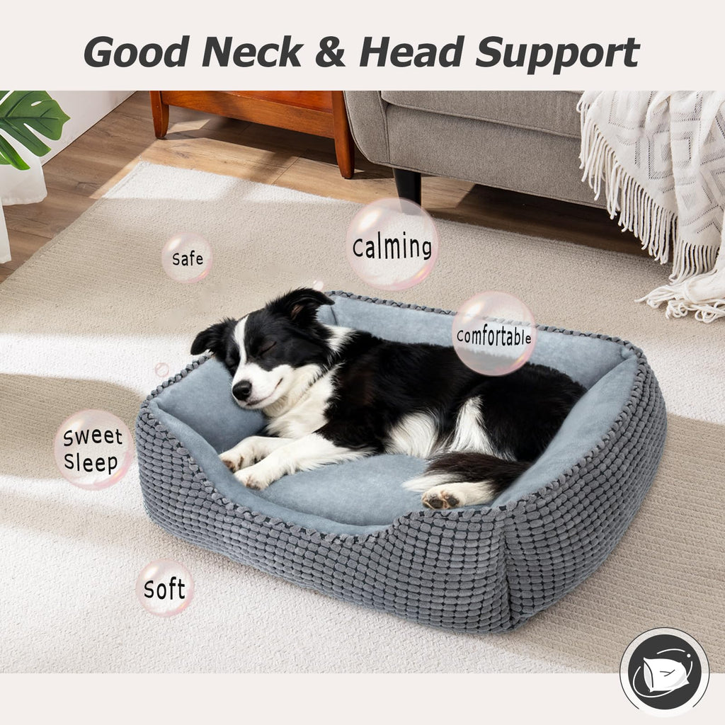 Rectangle Washable Calming Dog Bed X676