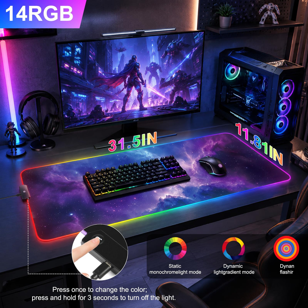 RGB LED Gaming Mouse Pad L299273