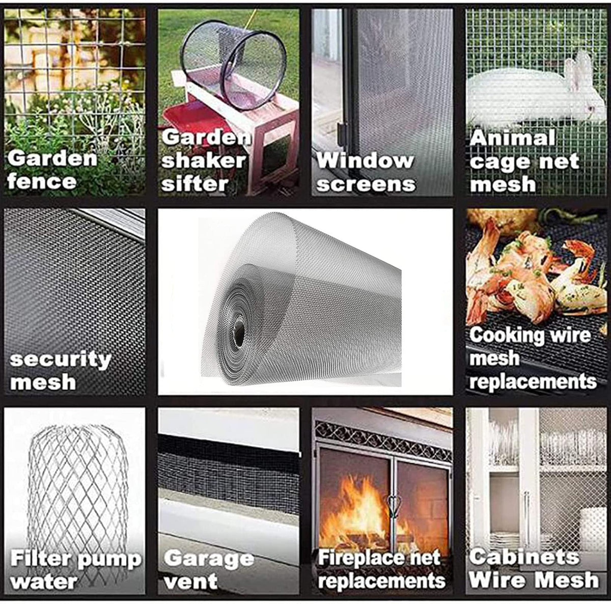 304 Stainless Steel Woven Wire Mesh Window Screen A696