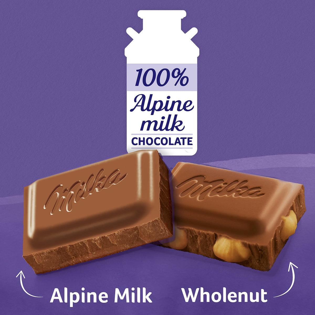 Chocolate Bars Variety Pack, Alpine Milk & Hazelnut, 10 - 3.52 oz Bars P166