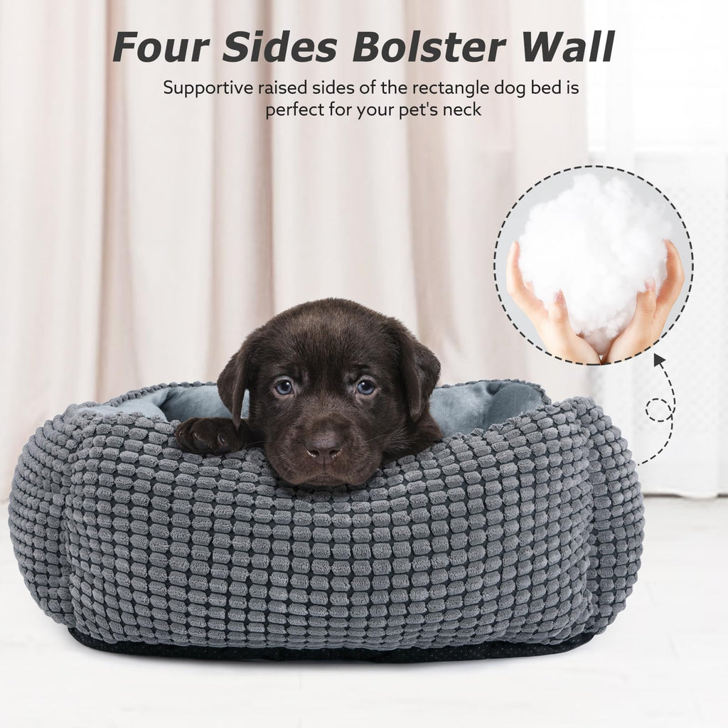 Rectangle Washable Calming Dog Bed X676