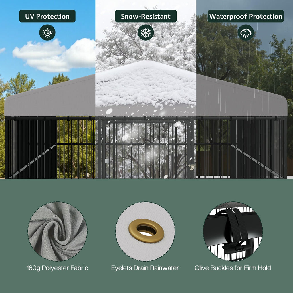 10x20x6.4 FT Outdoor Dog Kennel O3864