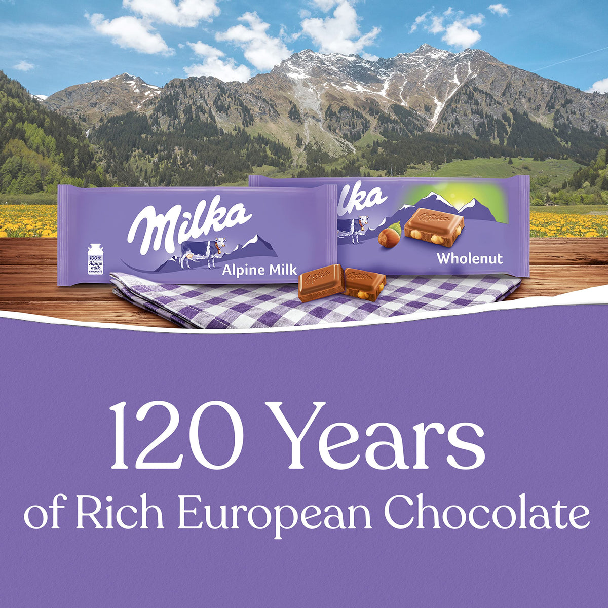 Chocolate Bars Variety Pack, Alpine Milk & Hazelnut, 10 - 3.52 oz Bars P166