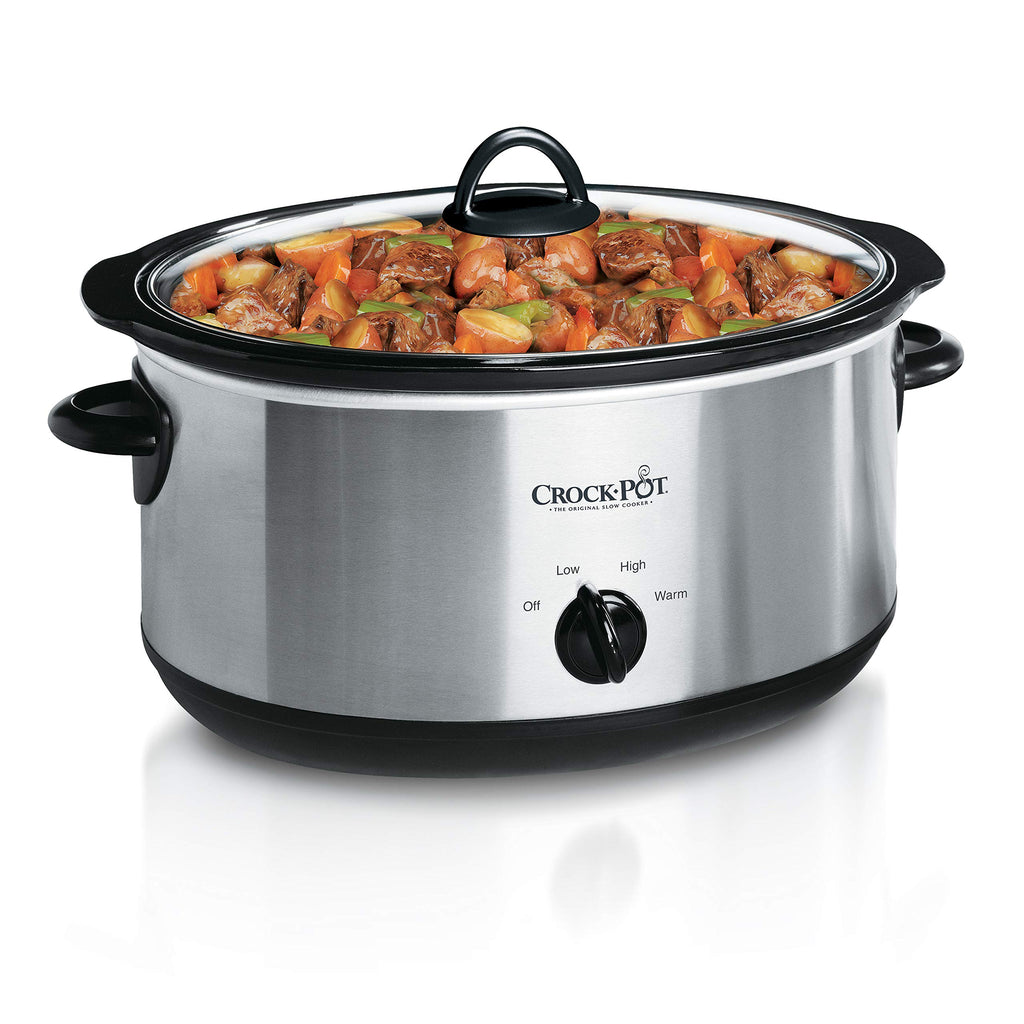 8 Quart Programmable Slow Cooker + 7 Quart Oval Manual Slow Cooker, Stainless Steel P9813