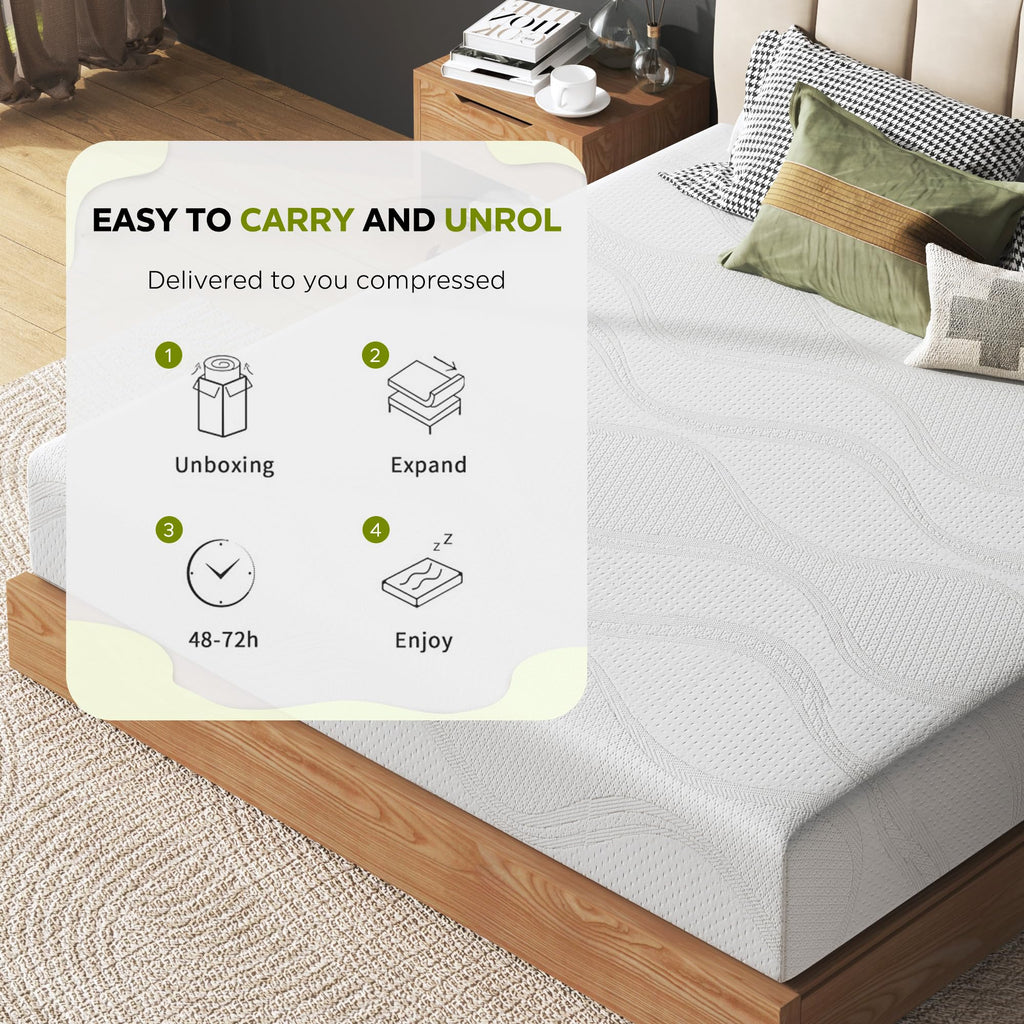6 Inch Twin Memory Foam Mattress Q808
