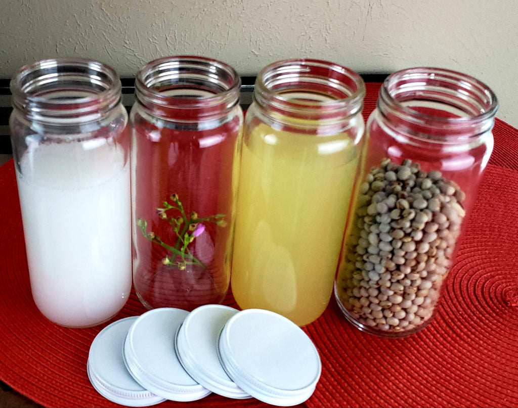 Wide Mouth Glass Bottle Jar 16 oz Y710984