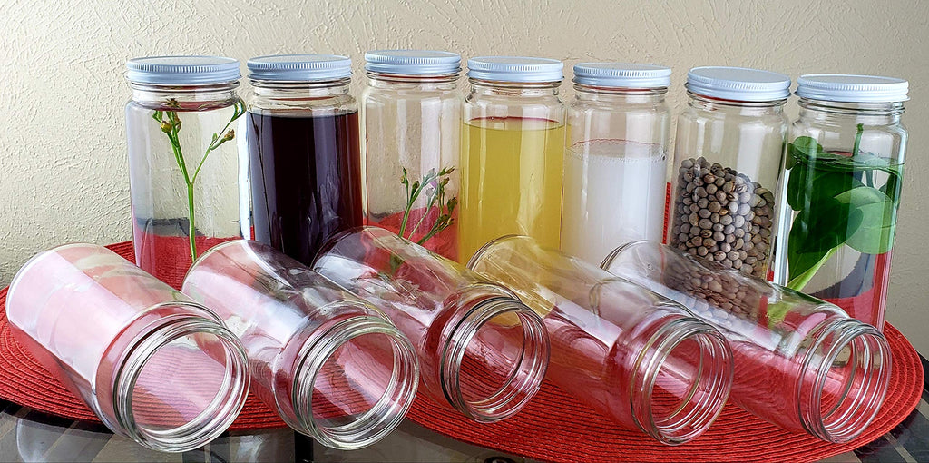 Wide Mouth Glass Bottle Jar 16 oz Y710984